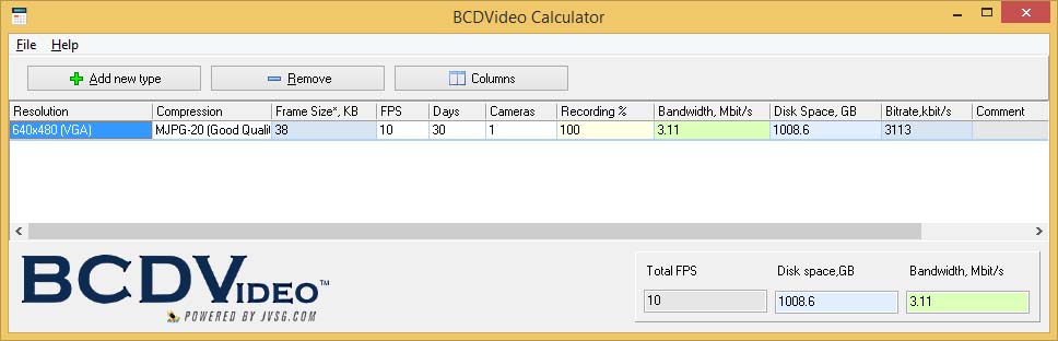 Cctv Storage Calculator Ringlingartsfestival Org Bandwidth And Storage Calculator Bcdvideo