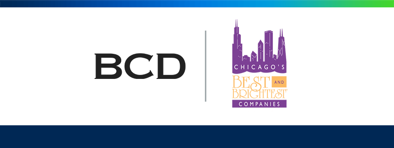 BCD recgonized as Chicago's Best and Brightest Companies