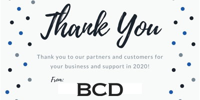 Thank you from BCD