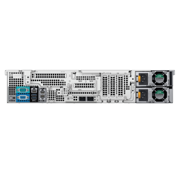 Back of BCD208 PVS Professional 2U 8 Bay Rackmount Video Recording Server